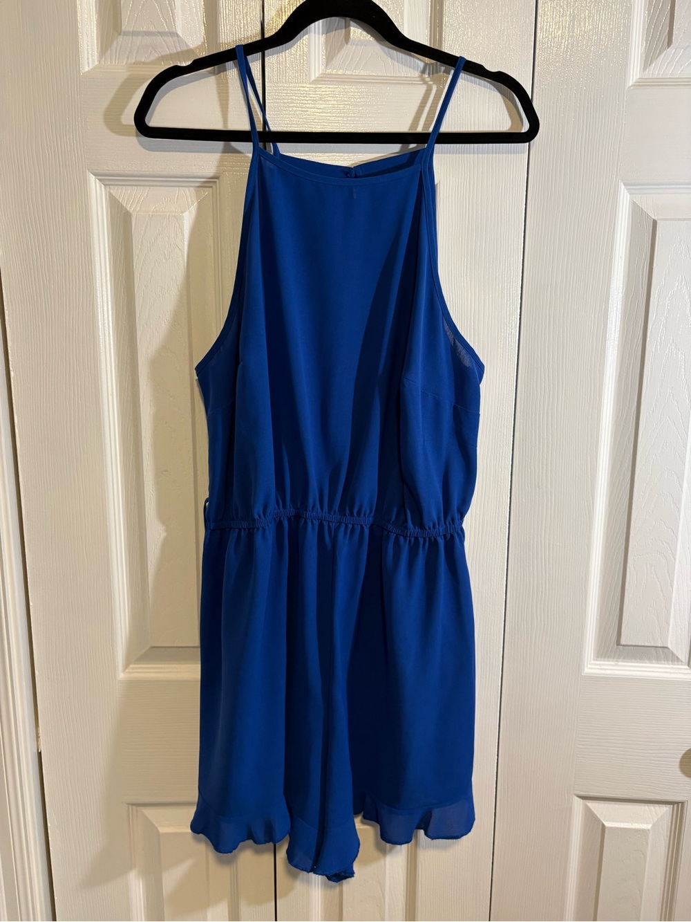 SHEIN Royal Blue Spaghetti Strap Romper